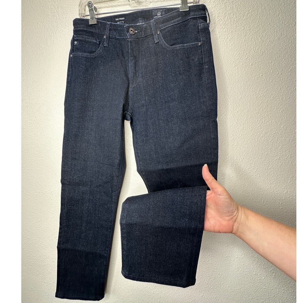 AG Medium Wash Whiskered Prima Cigarette Leg Jeans 30